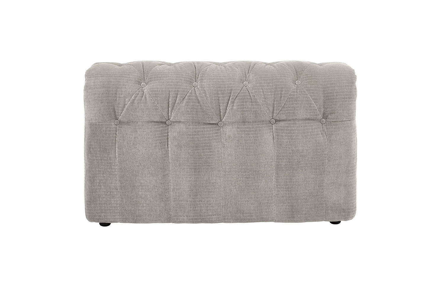 SOFA SITZELEMENT SEPHI Silber Cord - Silberfarben/Schwarz, Kunststoff/Textil (107/62/27cm) - KAWOLA