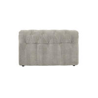 SOFA SITZELEMENT SEPHI Silber Cord - Silberfarben/Schwarz, Kunststoff/Textil (107/62/27cm) - KAWOLA