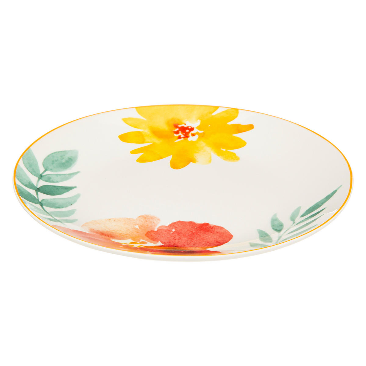 DESSERTTELLER Porzellan Margaux Mehrfarben 19/19/2 cm - Multicolor, Keramik (19cm) - Secret de Gourmet
