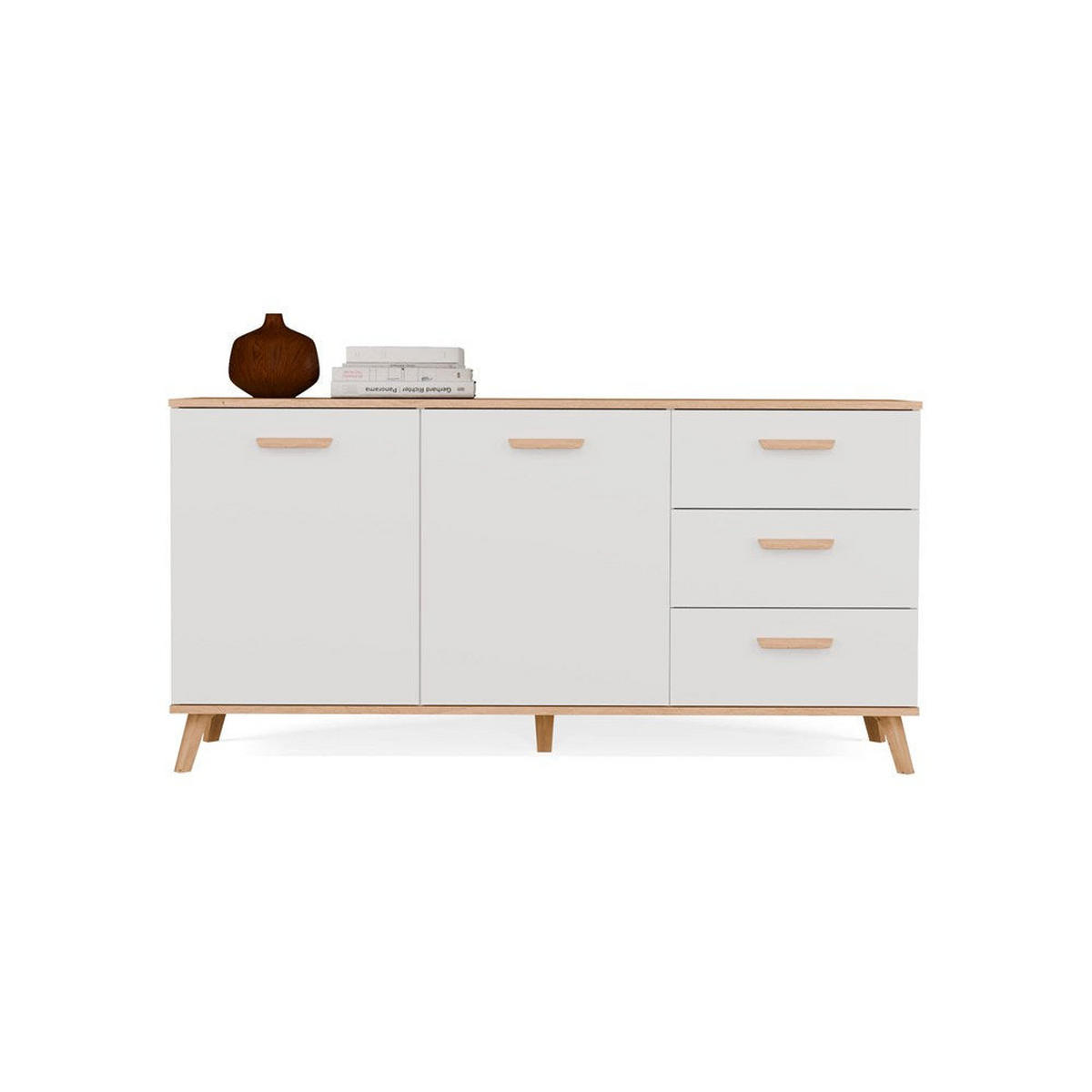 KOMMODE Ada - Weiß, Holz (150/75/40cm) - kommodly