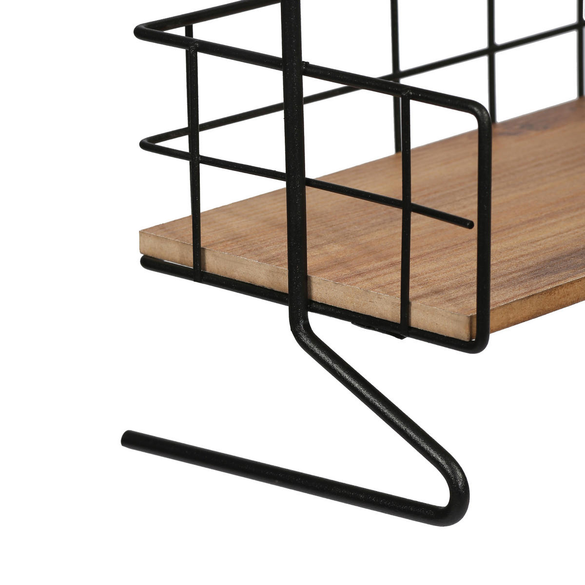 TISCHREGAL Sallingsund - Schwarz/Braun, Holzwerkstoff/Metall (32/41.5/15cm) - [en.casa]