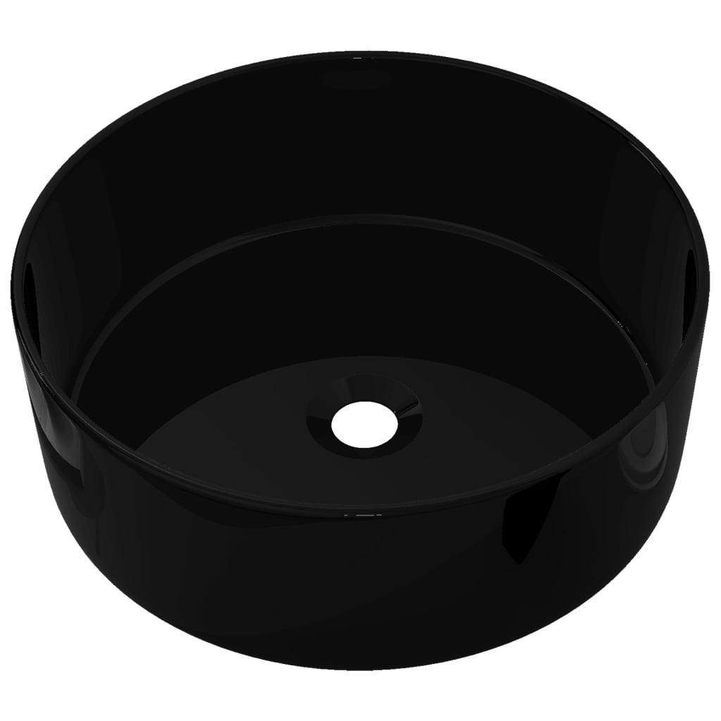 WASCHBECKEN Laabs 40/40/15 cm - Schwarz, Keramik (40/15/40cm) - Nettlife