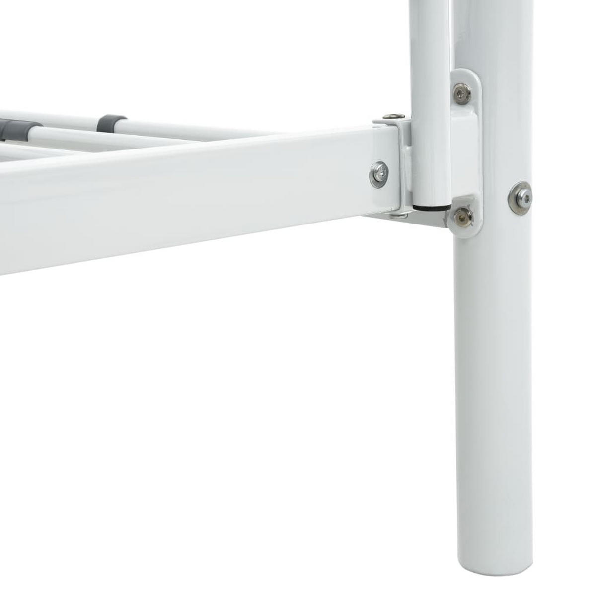 ETAGENBETTGESTELL WEISS METALL 140X200 CM/90X200 CM - Weiß, Metall - vidaXL