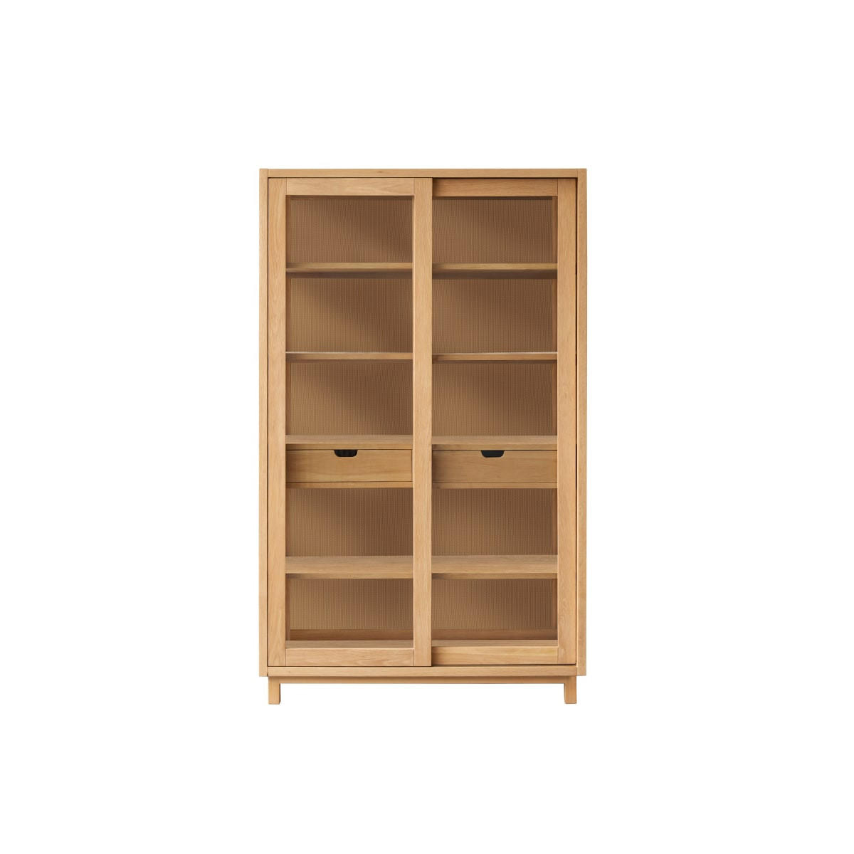 SCHRANK Adel Natur aus Eiche - Naturfarben, Holz (110/180/45cm) - Tikamoon