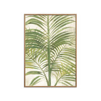 POSTER mit Rahmen Wild Apple - Palms II Bright - Eichefarben/Grün, Holz/Papier (30/40cm) - Poster&Frame