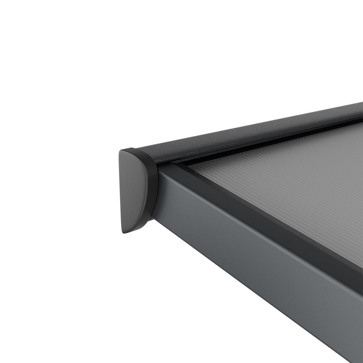 TERRASSENDACH Borneo Aluminium 4,9x3m dunkelgrau - Dunkelgrau, Metall (495/300/300cm) - Juskys