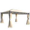 PERGOLA CALPE I Cremeweiß - Weiß, Metall (394/273/294cm) - MCW