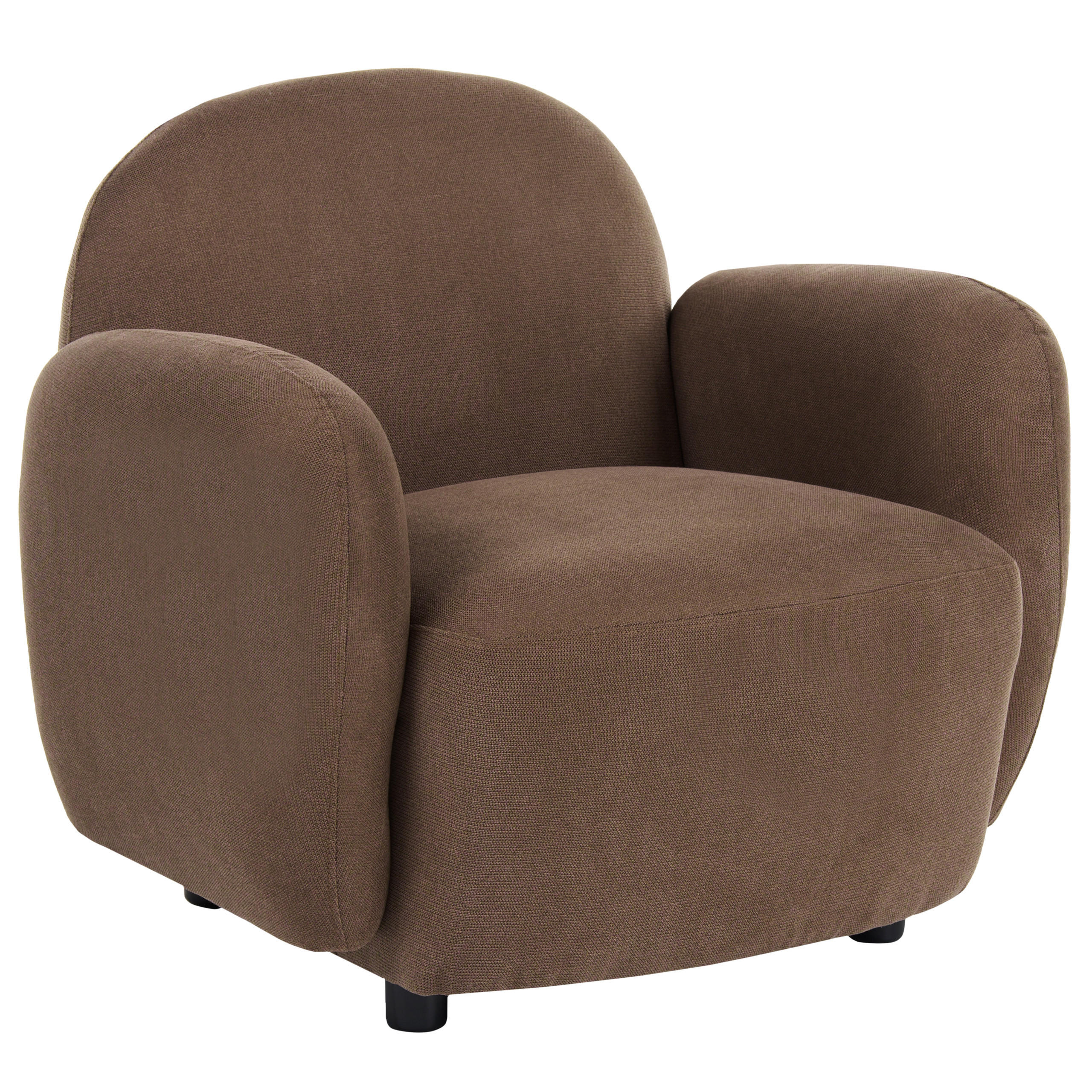 Beliani Sessel Braun, Schwarz 89x77x82 cm