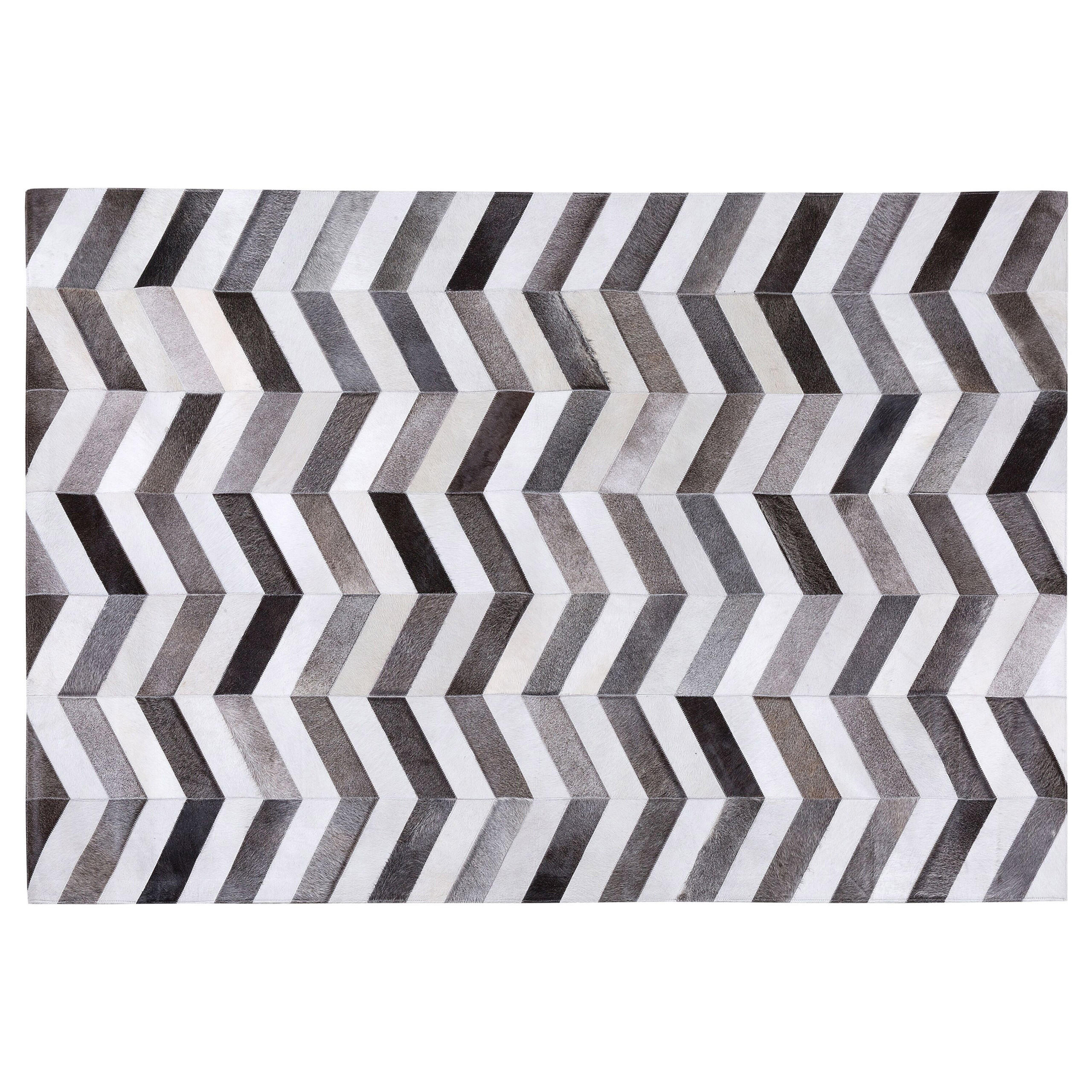 KURZFLOR-TEPPICH Aksaz 200/140 cm - Multicolor, Fell (140/200cm) - Beliani