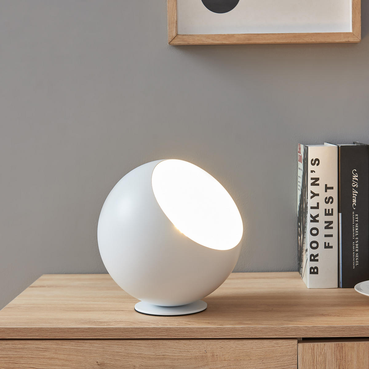 STOLNÍ LAMPY Lukkodso - bílá, kov (20/20/20cm) - lux.pro