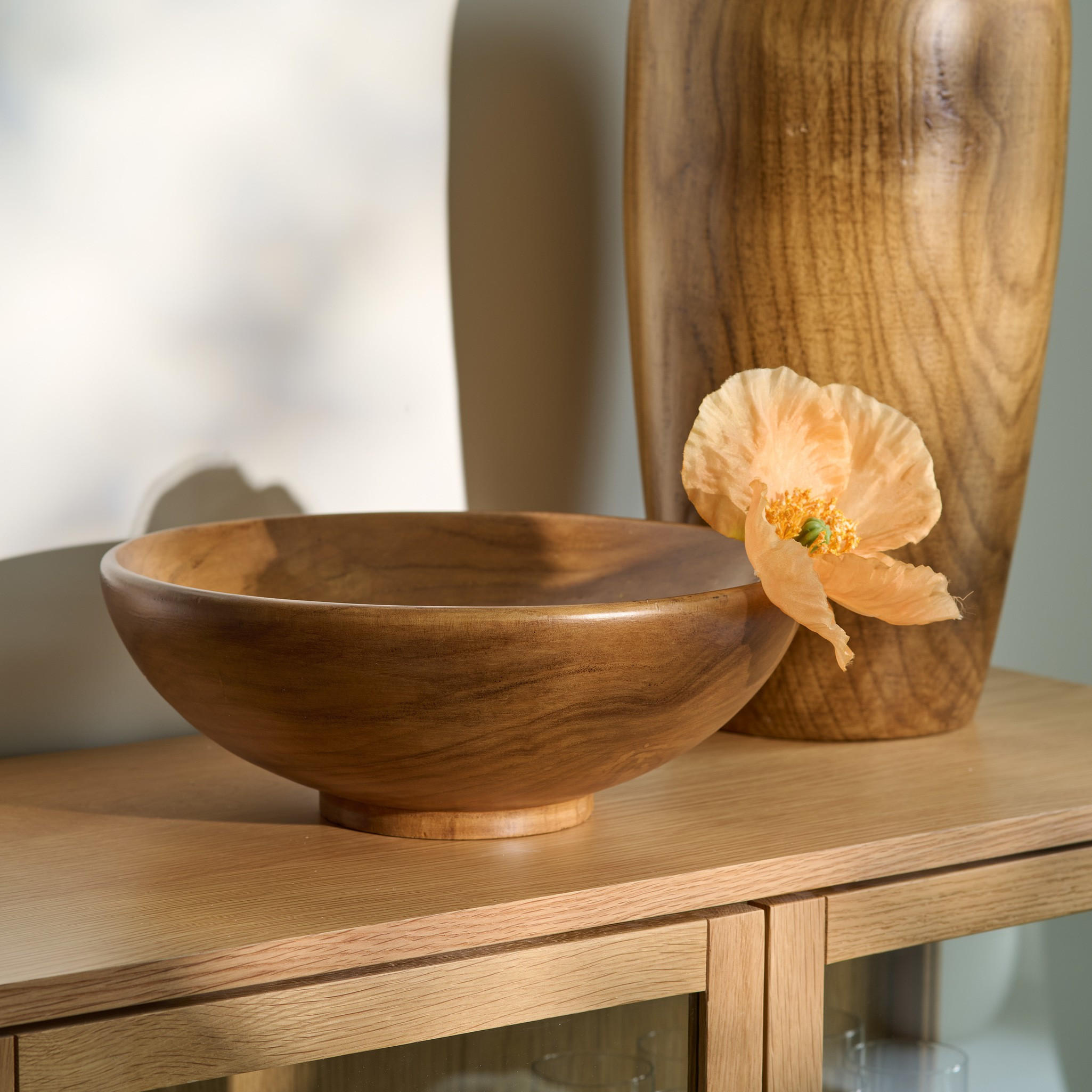 DEKORATIVE SCHALE Paola - Braun, Holz (30/10cm) - home&you