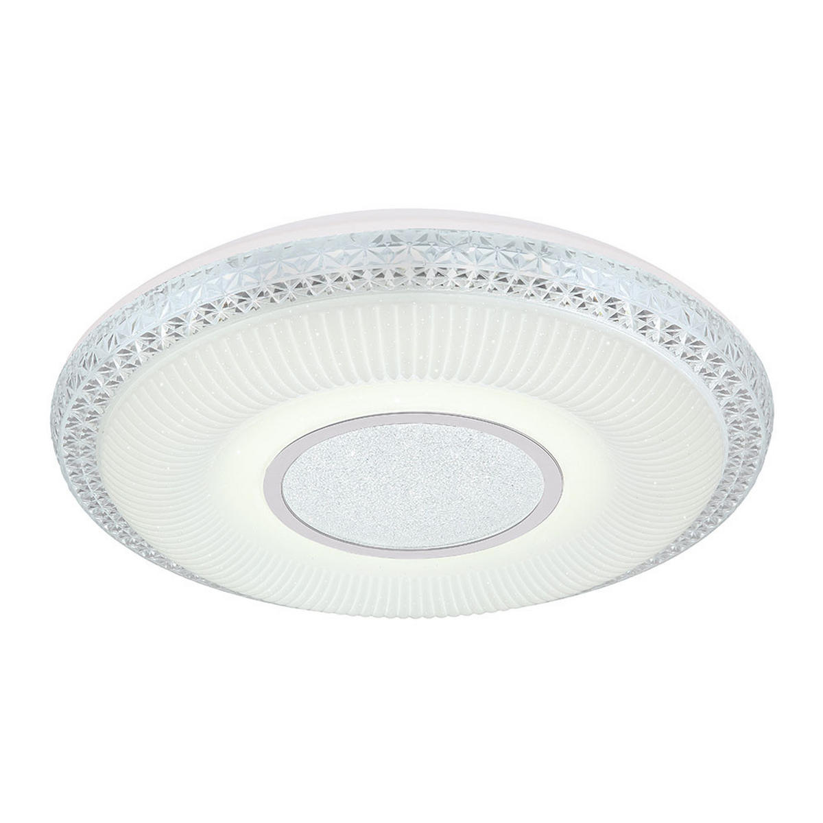 LED DECKENLEUCHTE Klemens Weiß Metall - Weiß, Metall (50/50/9cm) - Globo Lighting