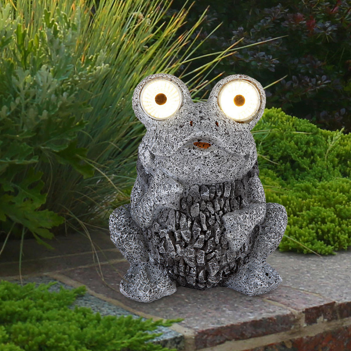 LED AUSSENLEUCHTE Solarleuchte Grau - Grau, Kunststoff (17/14/21cm) - Globo Lighting