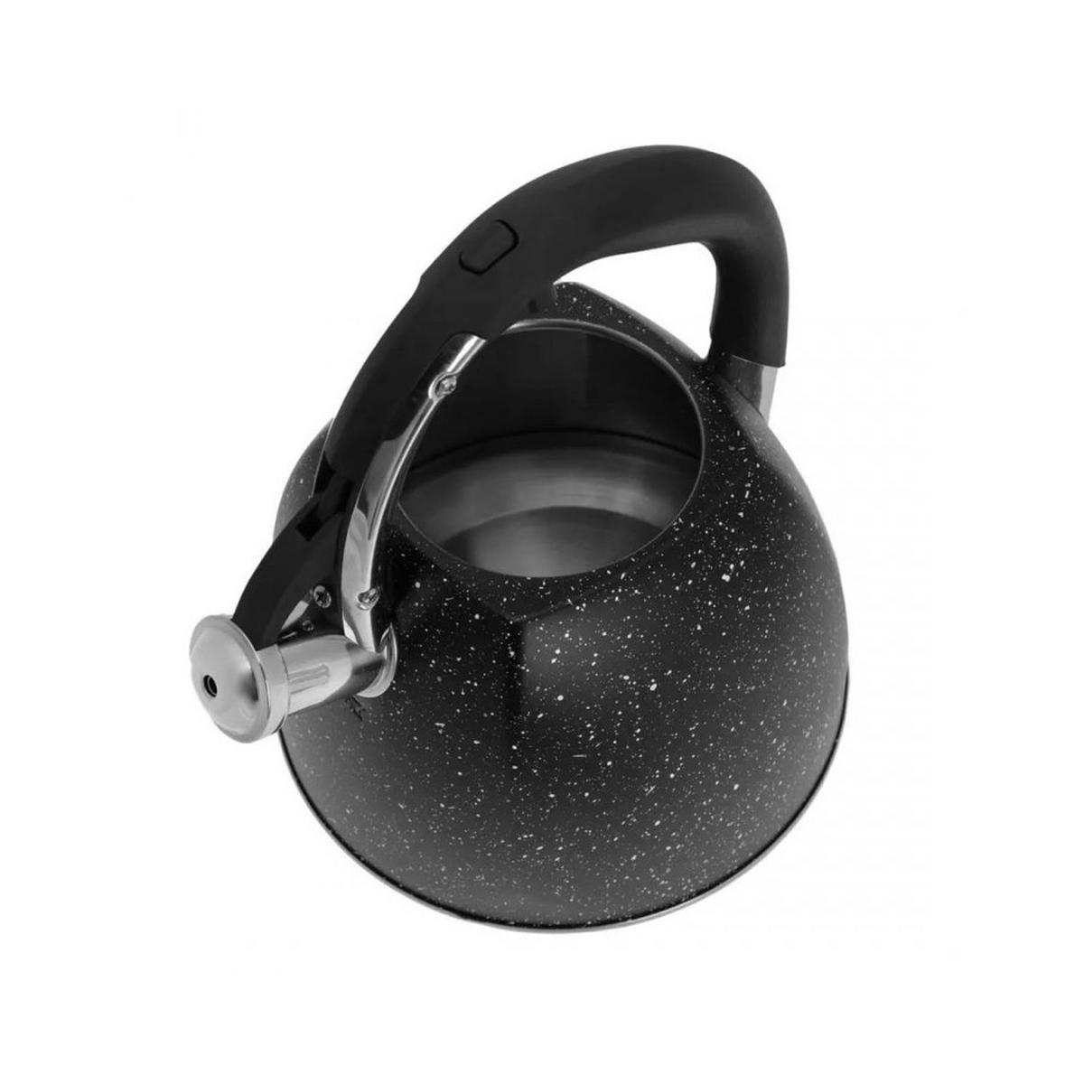 WASSERKESSEL Schwarz 23/20.5/22 cm KB7412 - Schwarz, Metall (23cm) - Klausberg 