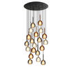 GALERIELEUCHTE Belluna 20-flammig Mehrfarbig Ø 14cm - Multicolor, Glas (14/14/35cm) - s.luce