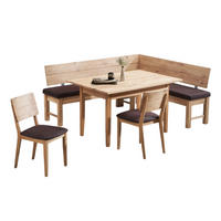 ECKBANKGRUPPE Modern Dyan 1 für 7 Personen Massivholz Wildeiche/Braun - Wildeiche/Braun, Holz (192/85/167cm) - 58aufmkessel