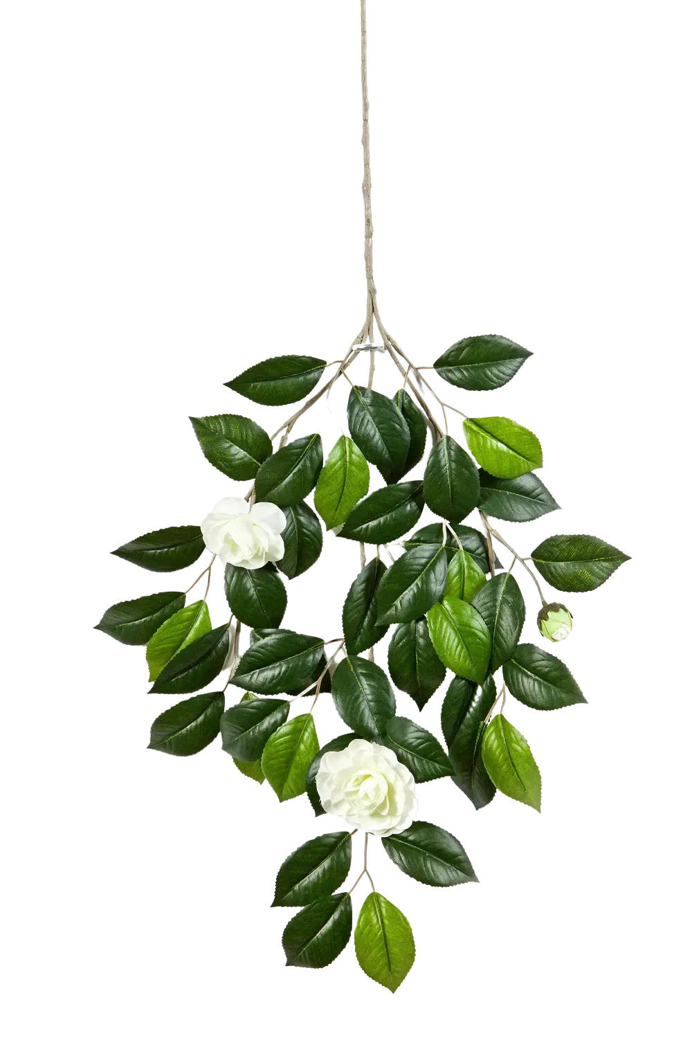 KUNSTPFLANZE Künstlicher Kamelien Zweig - Betül 55 cm - Grün, Kunststoff (55cm) - aplanta