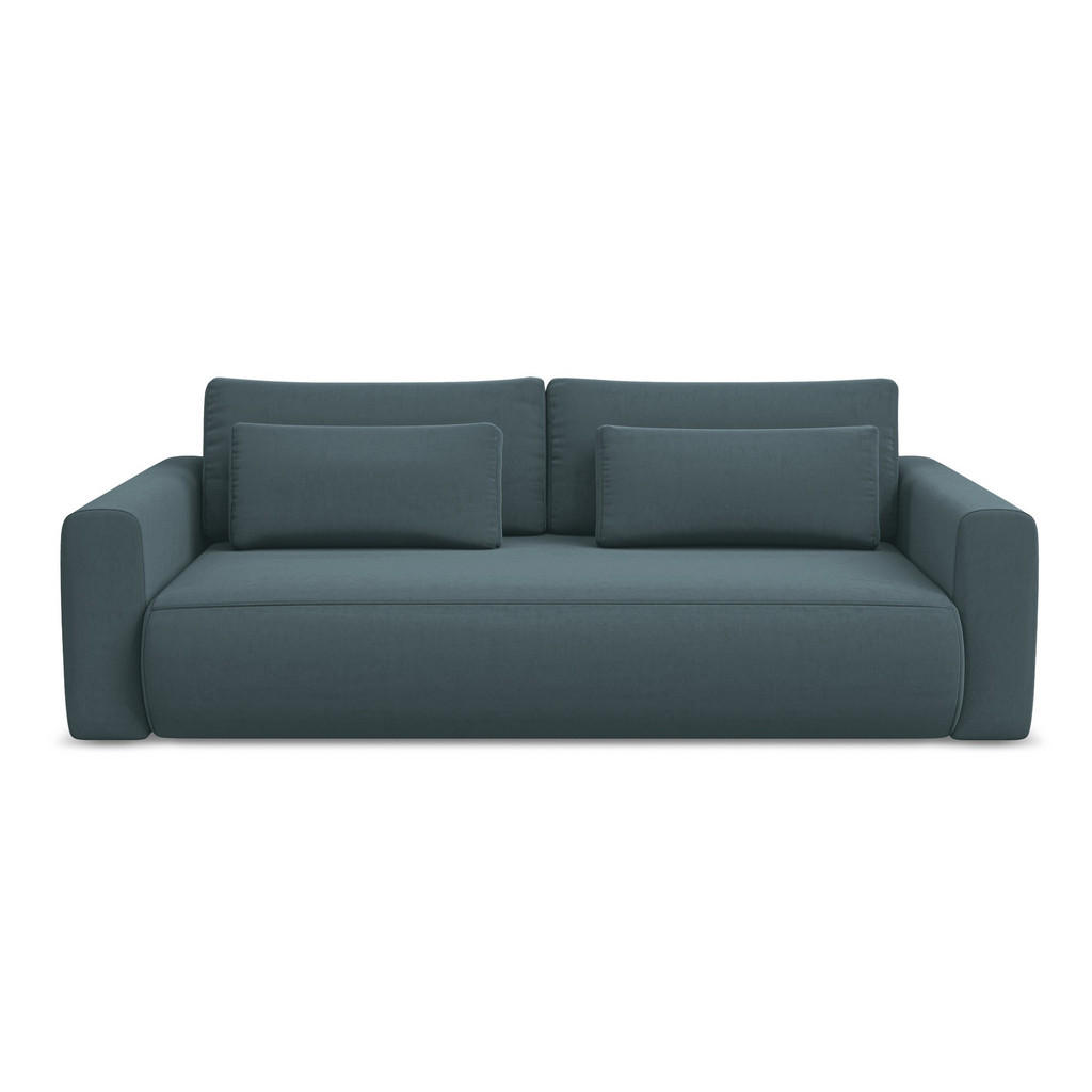Thumbnail - Makamii 3-Sitzer, Petrol, Textil, Füllung: Schaumstoff, 238x82x105 cm, Made in EU, Wohnzimmer, Sofas & Couches, Schlafso...
