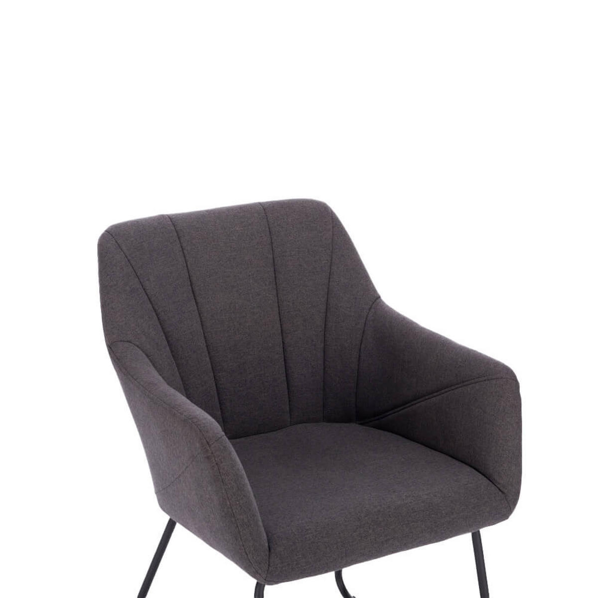 ESSZIMMERSTUHL mit Armlehne Webstoff PAKU – Anthrazit - Anthrazit, Kunststoff (59/84/64cm) - Home Deluxe