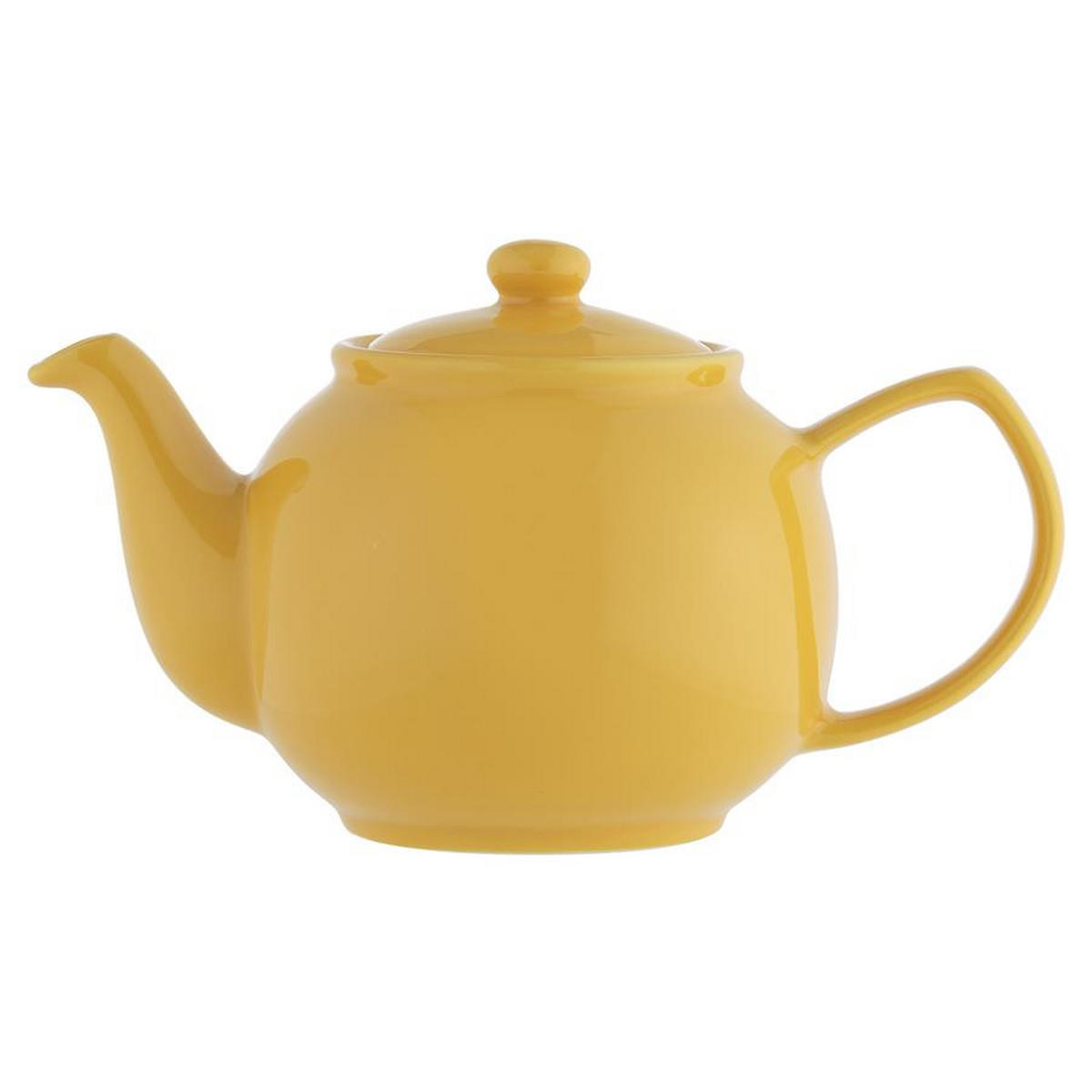 TEEKANNE 1100 ml Steingut brilliante Farben senfgelb für 6 Tassen - Gelb, Keramik (1.1L) - Price & Kensington