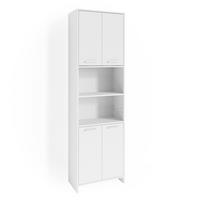 BADSCHRANK Maris Weiß 56.1 x 190 cm - Weiß, Holzwerkstoff (56.1/190/30cm) - Vicco