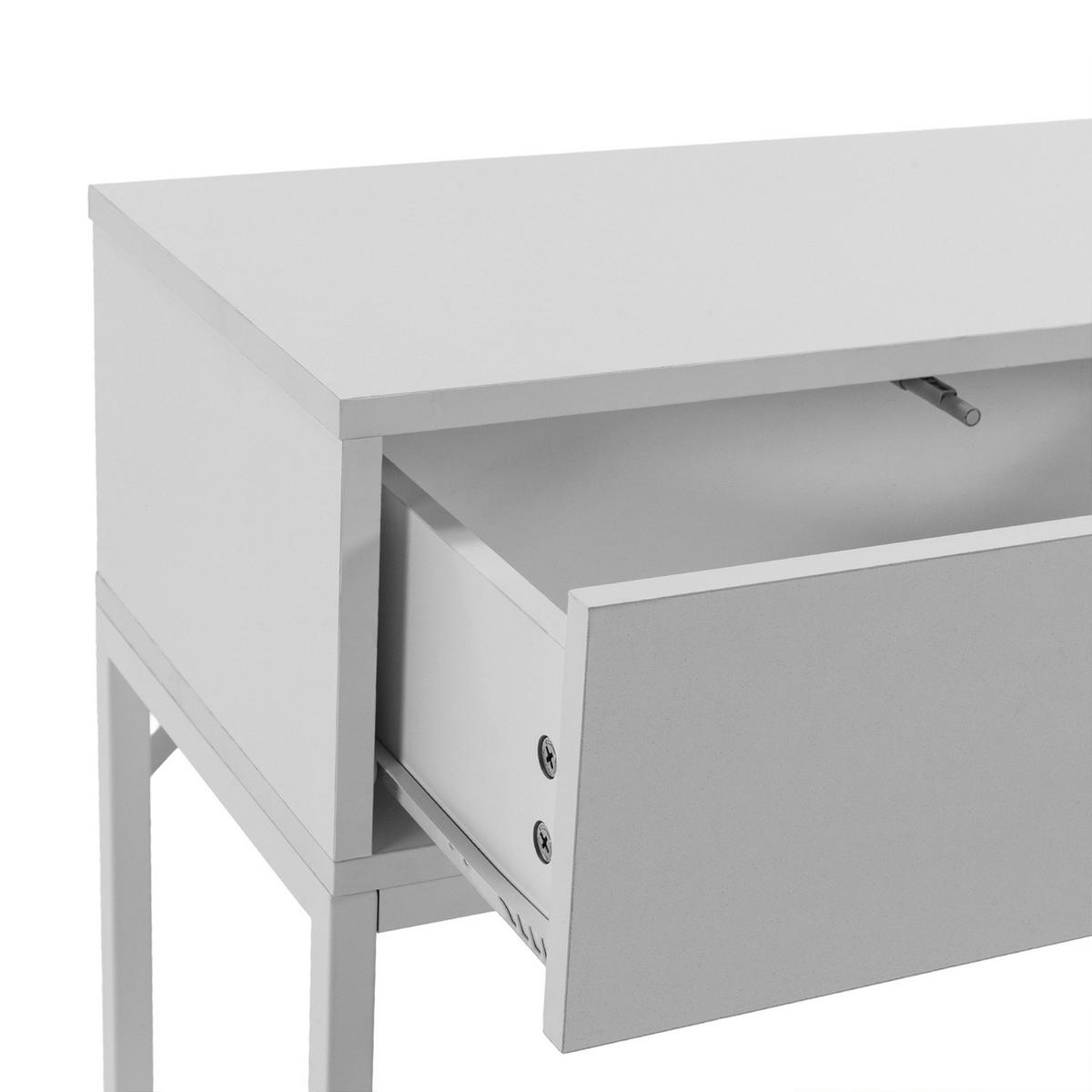 KONSOLENTISCH Auri 2 schubladen Weiß - Weiß, Holzwerkstoff (30/100/80cm) - VS Venta-stock
