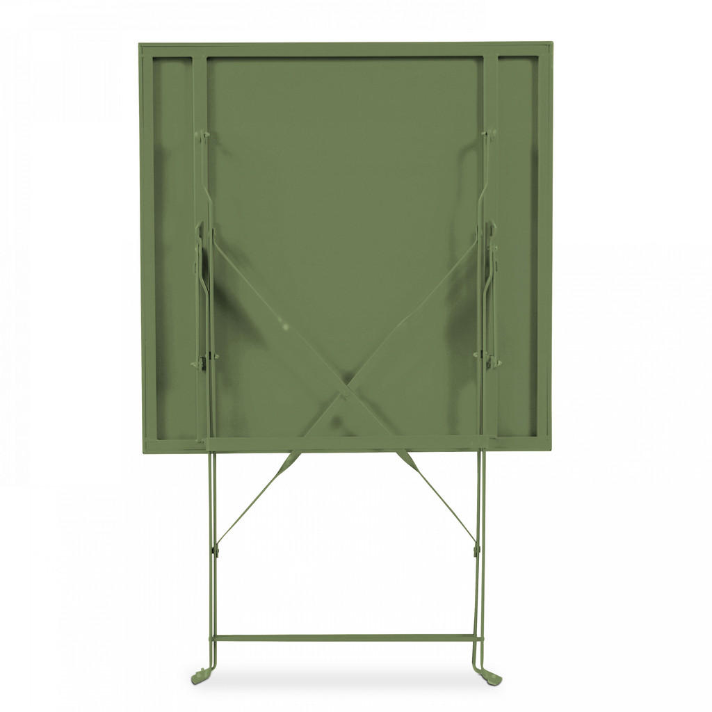 Thumbnail - Oviala Gartentisch, Dunkelgrün, Metall, Quadratisch, 60x71x60 cm, Gartenmöbel, Gartentische, Gartentische