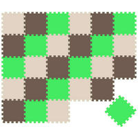 SPIELMATTE ab Null - 270/90 cm Puzzlematte Beige - Multicolor, Kunststoff (30/30cm) - Littletom