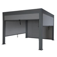 PERGOLA 4x Seitenwand 220x300x300cm Anthrazit - Anthrazit, Metall (300/220/300cm) - BERLINLODGE