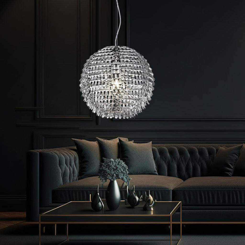 Thumbnail - Led, Silber, Metall, Rund, F, 12x150x6 cm, Lampen & Leuchten, LED Beleuchtung, LED-Hängeleuchten