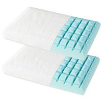 KOPFKISSEN 2er-Set Weiß - Weiß, Textil (40/60cm) - COSTWAY