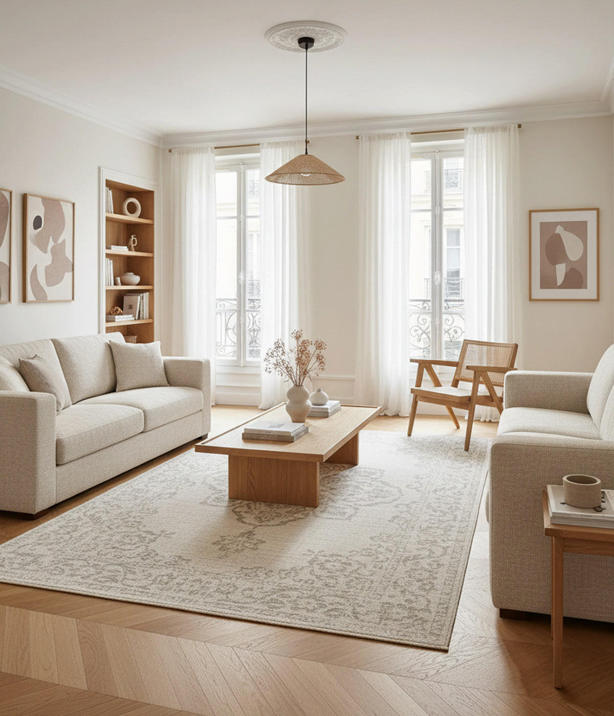 TEPPICH für Innen- und Außenbereiche beige - Beige, Textil (160/230cm) - AFK Living