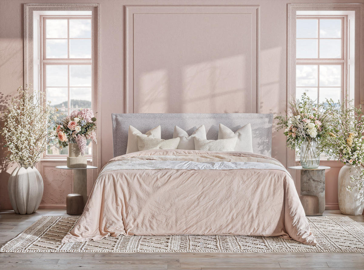 BOXBETT Saffron 160/200 cm, in Hellgrau, Bettkasten, Matratze, Topper - Hellgrau/Schwarz, Holz/Holzwerkstoff (160/200cm) - Maison de Reve