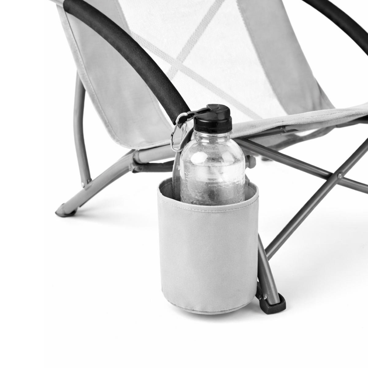 STOLICA - siva, tekstil/metal (55/67/58cm) - Relaxdays