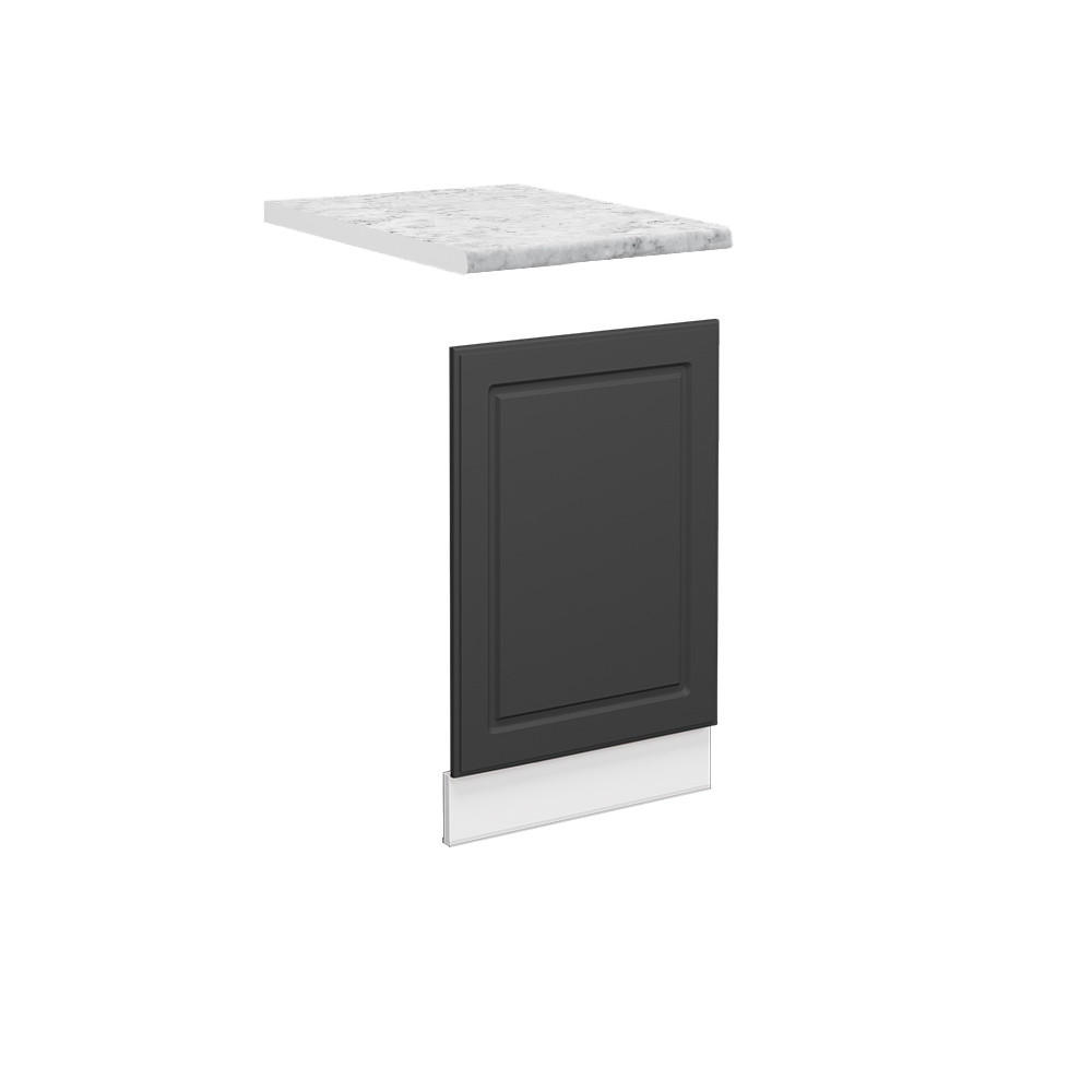 FRONTPANEL Fame-Line Antracit guld 45 cm , AP Marble Antracit, Vit 67.4/45/60 cm
