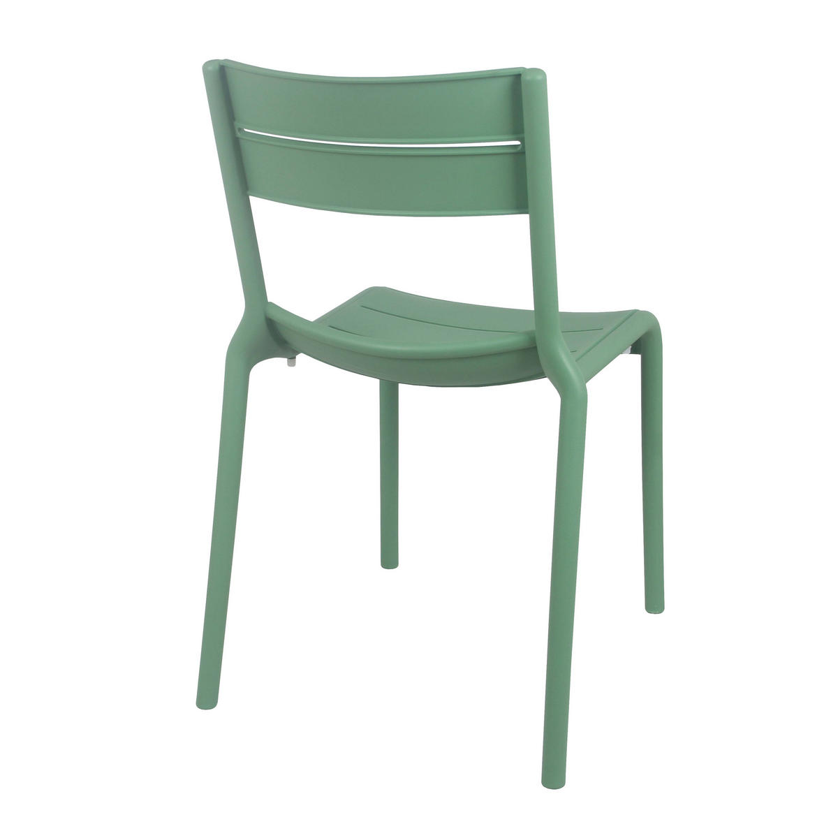 GARTENSTUHL 4-tlg., Grün - Grün, Kunststoff (54/50cm) - Oviala