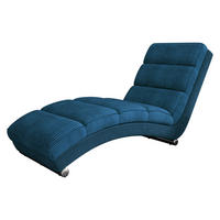 SESSEL Holiday Cord - Chromfarben/Blau, Holz (62/84/180cm) - MIRJAN24
