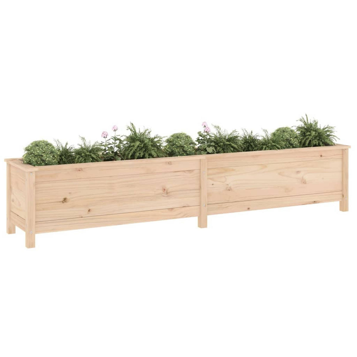 HOCHBEET 199,5x40x39 cm Massivholz Kiefer - Braun, Holz (40/39/199.5cm) - furnicato
