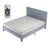 POLSTERBETT und MATRATZE - 140 x 190 cm -Memory-Schaum-Visco - 16cm dick - Grau, Naturmaterialien/Holz (140/190cm) - November Sleep