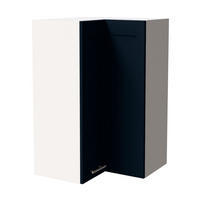 ECKHÄNGESCHRANK Oslo W14/60 Weiß / Indigo Matt 60 / 60 / 96cm - Weiß/Dunkelblau, Holz/Holzwerkstoff (60/96/60cm) - Feldmann-Wohnen