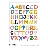 WANDTATTOO Alphabet 65 x 85 cm - Multicolor, Papier (85/65/65cm) - Sanders & Sanders