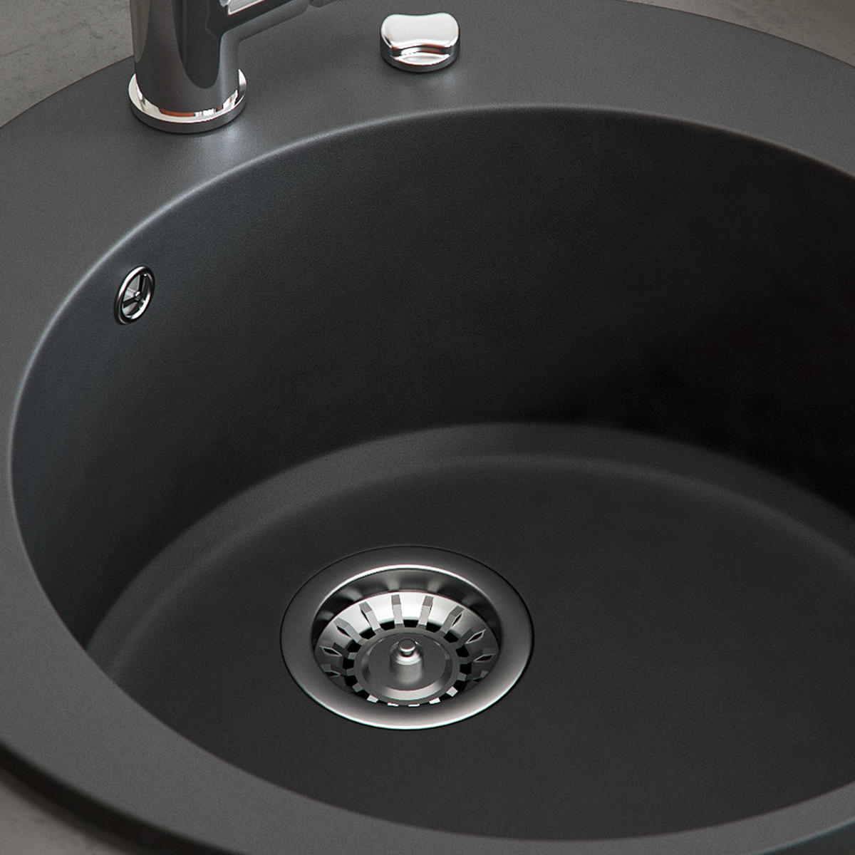 UMYVADLO Černá - černá, keramika (50.5/19/50.5cm) - Bergstroem