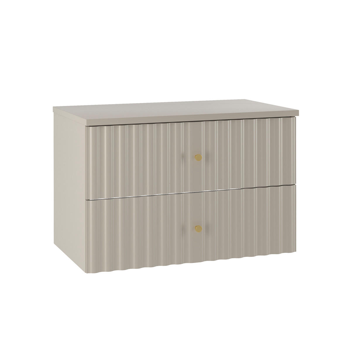 WASCHTISCHUNTERSCHRANK 80.6cm Izae Kaschmir - Beige, Holzwerkstoff (80.6/52.2/46.5cm) - Petits-meubles