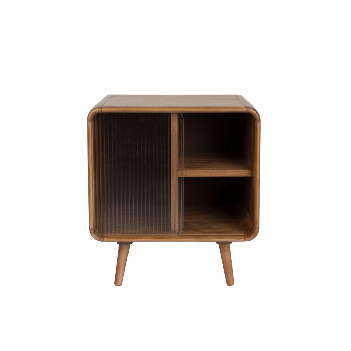 BEISTELLTISCH Rise Nachttisch Braun - Braun, Holz (40/50/55cm) - Zuiver