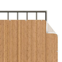 BALKON SICHTSCHUTZ Bambus 300/90 cm - Braun, Kunststoff (300/90cm) - Bilderwelten