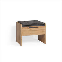 ESSZIMMERBANK Tiberio Sandeiche 53.5 x 41.1 cm mit 1 Schublade - Sonoma Eiche, Holzwerkstoff (53.5/45.5/41.1cm) - Livinity®