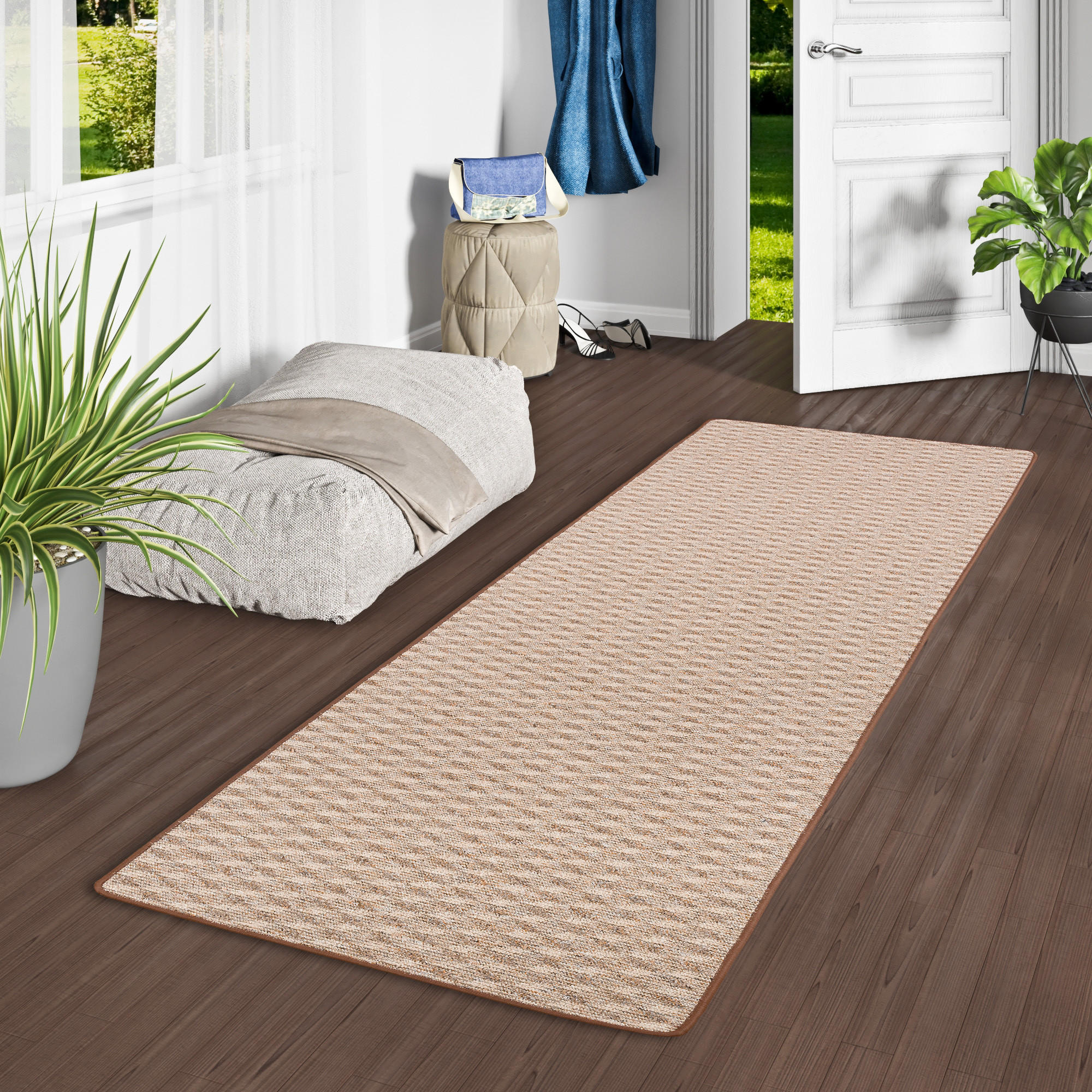 SCHLINGEN LÄUFER MODERN DIAMOND - Cognac, Textil (100/300cm) - Snapstyle