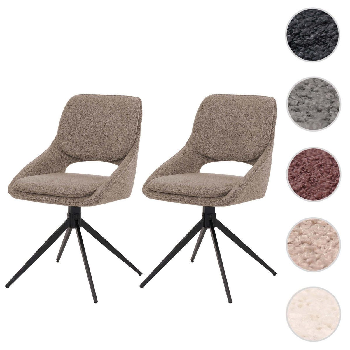 ESSZIMMERSTUHL Beige 2er-Set - Beige, Textil (55/87/55cm) - MCW