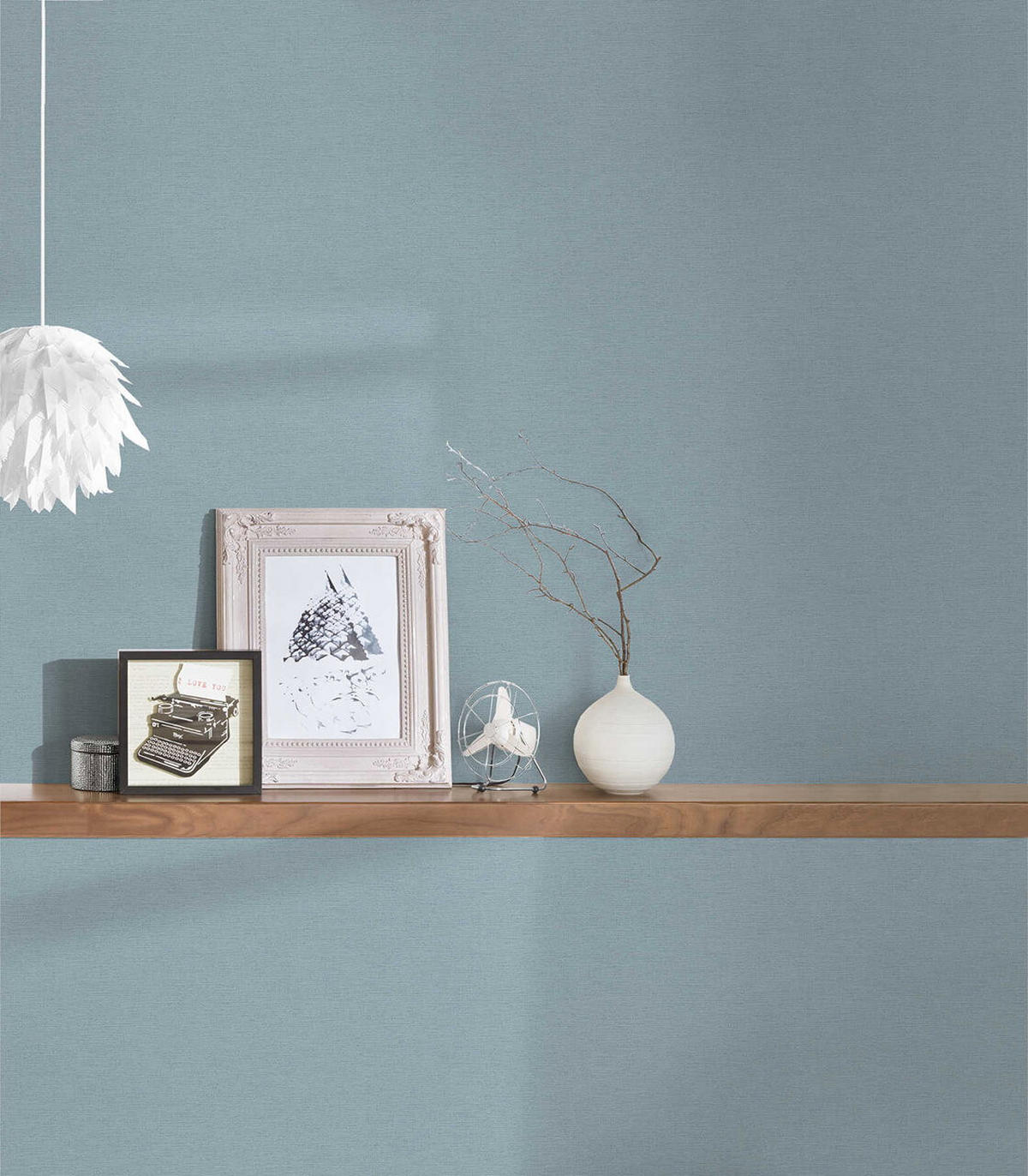 VLIESTAPETE Blau 53x1005cm - Blau, Textil (53/1000cm) - KUNSTLOFT