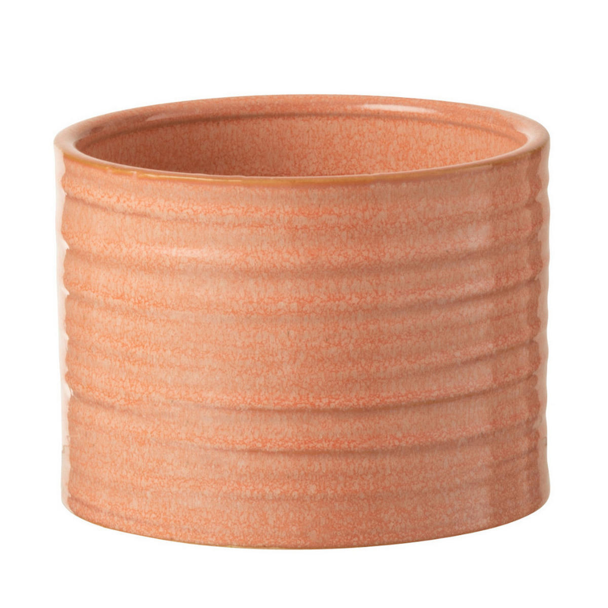 BLUMENTOPF EBEN - Töpferei - Orange - L - Ø 17,5 cm - Orange, Keramik (17.5/13cm) - J-Line